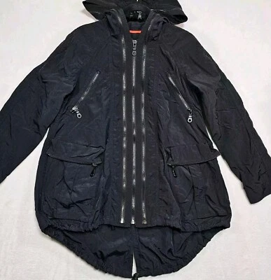 G.E.T General Equipment Technique Rain Jacket Women S Oversized Parka Goth Baggy - Image 1 of 4