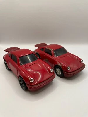 2 pieces 1977 Tonka Porsche 911 Red Made in Japan approximately 1:24 - Image 1 of 4