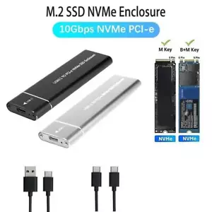 M.2 NVMe SSD Enclosure USB 3.1 Gen 2 to NVMe PCI-E SSD Drive Adapter M9 M. D3P7 - Photo 1/14