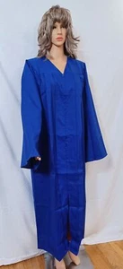 OSBO Unisex Matte Robes for Graduation, Choir, Pulpit, Pastor, Blue 54" 5'9-5'11 - Picture 1 of 6