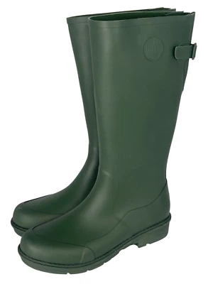 NUEVO FITFLOP WONDERWELLY VERDE GOMA WELLINGTON BOTAS DE LLUVIA ALTAS ZAPATOS TALLA 9 Foto 1 de 4
