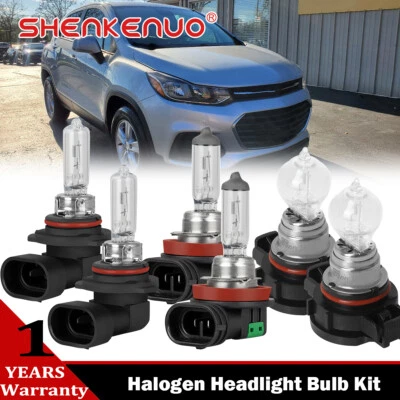 适用于雪佛兰 Trax 2019 - 2020 3400K 卤素车头灯高低光束雾灯泡套件 — 第 1/4 张图片