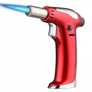 Butane Torch Lighter with Adjustable Flame Refillable Kitchen Cooking Blow To... - Picture 1 of 9