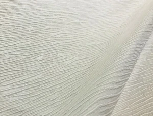 LARSEN / COWTAN & TOUT IVORY "NOBU" WOVEN TEXTURED OTTOMAN FABRIC - Picture 1 of 1