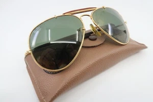Occhiali da sole vintage B&L Ray Ban aviator lenti rigide diamantate made in USA 62-14 - Foto 1 di 7