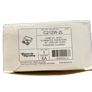 Edwards Signaling C212-2L Builders Chime komplettes Installationsset - weiß - neu in OVP - Bild 1 von 12