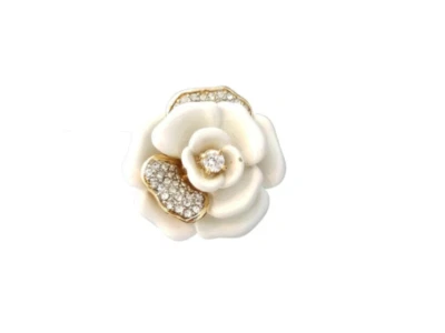 Juicy Couture White Enamel and Crystal Ring - Image 1 of 4