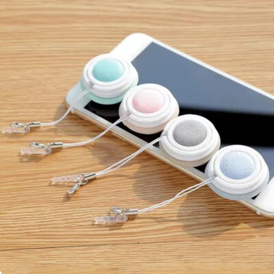 Phone Pendant Mobile Phone Screen Wipe Cloth Cleaning Tool Keychain Convenient @ - Image 1 of 4
