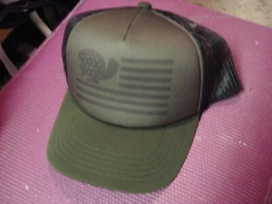 DULUTH TRADING Co "Tough Guy" BALL CAP Hat Mesh Back Trucker Olive &Black Beaver - Picture 1 of 3