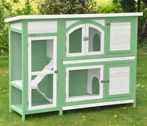 nanook Kaninchenstall, Kleintierstall, Hasenstall Jumbo XL-extragroß 138x48 - Bild 1 von 10