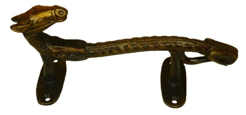 Horse Shape Door Handle Tribal Art Handcrafted Brass Window Wardrobe Pull Knob Cover