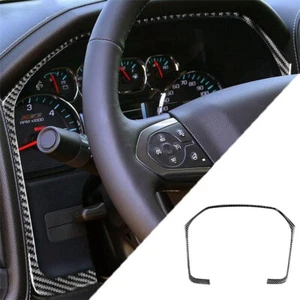 Carbon Fiber Speedometer surround Cover Trim For Silverado GMC SIERRA 2014-2018 - Picture 1 of 14