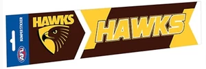 Hawthorn Hawks Official AFL Team Logo Car Bumper Sticker Man Cave 30.5 x 7.5cm - Picture 1 of 1
