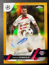2022-23 Topps Chrome UEFA Dominik Szoboszlai Gold Auto 27/50#Z