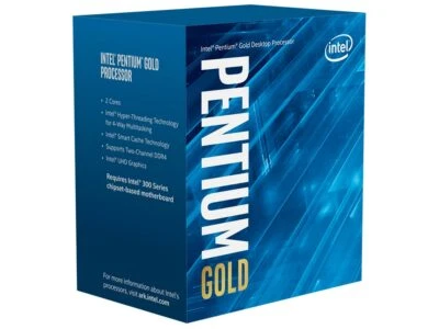 Intel Pentium Gold G6400 Comet Lake 4GHz 4MB CPU Desktop Processor Boxed - Image 1 of 4