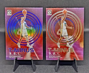 2022-23 Donruss Optic T-Minus Purple Prizm STEPHEN CURRY #10 Warriors + Base [2] - Picture 1 of 3
