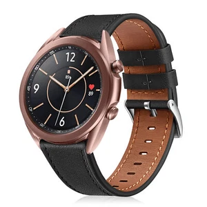 For Samsung Galaxy Active 2 /Active 40mm 44mm Watch Band Genuine Leather Strap - Picture 1 of 8