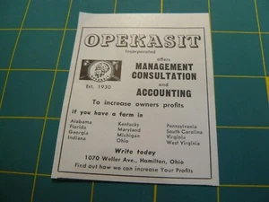 THE FARM QUARTERLY- SUMMER 1957-AD- OPEKASIT MANGT CONSULATION / Hamilton, OH - Picture 1 of 1