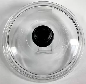 Mexiko 14 Klarglas Ersatz Deckel 10,75" Schwarz Griff Knopf Topf GUC - Bild 1 von 4