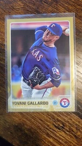 2015 Topps Series 2 Gold Cards #'d out of 2015 Yovani Gallardo- Texas Rangers - Picture 1 of 2
