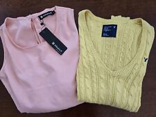 Lot of (2) Vintage Allegra K Romper NWT & American Eagle Sweater Size Small & XS