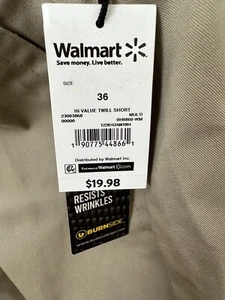 Nuevos con etiquetas Hermosos Pantalones Cortos Chinos Clásicos Burnside Resistentes a las Arrugas Talla 36 - Imagen 1 de 11