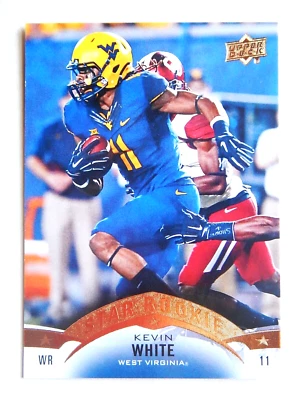 Tarjeta de fútbol americano Kevin White #50 Upper Deck 2015 (West Virginia) LN Foto 1 de 2