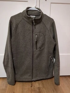 Avalanche Full Zip Mens Fleece Jacket Size Large Brown Outdoor Pre-owned - Picture 1 of 4