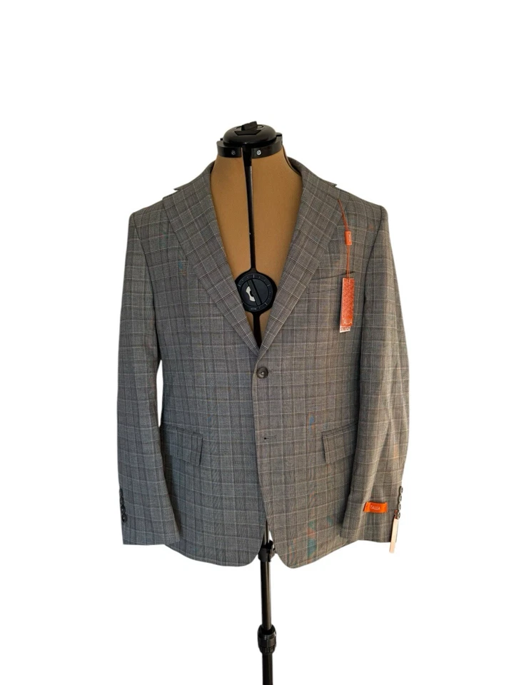 Tallia Men's Slim-Fit Wool Suit Separate Jacket - Size 36S