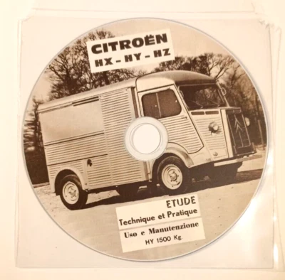 CD MANUALE OFFICINA RIPARAZIONE CITROEN HY-HX-HZ +USO E MANUTENZIONE FURGONE HY* - Immagine 1 di 2