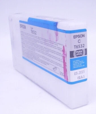 Original Epson T6532 Tinte cyan  für Stylus Pro 4900 C13T653200 2015 ohne OVP d- - Bild 1 von 2