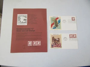 Two Domestic Rate "C" Sheet & Coil Stamp Fdcs Sc#1946 Sc#1947L Colorano + BONUS - Picture 1 of 2