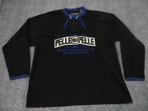 Vintage Marc Buchanan Pelle Pelle Waffle Sweater Mens XXl Embroidered Black - Picture 1 of 7