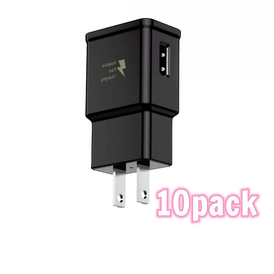 Wholesale Bulk Adaptive Fast USB Wall Charger Block Power Adapter For Samsung LG - Image 1 of 4