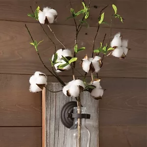 RAZ Imports~19" Spring Cotton Boll Twig Spray~Easter/Country/Farmhouse/Branch - Picture 1 of 2