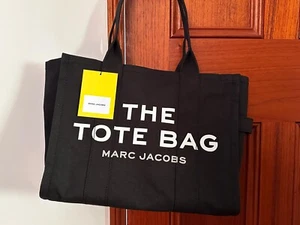 Marc Jacobs - The Large Canvas Tote Bag Black (NEW WITH TAGS) - Picture 1 of 1