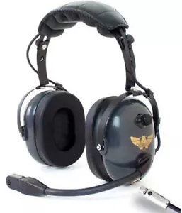 Avcomm AC-747 Aviación General/Helicóptero Combo Auriculares con Pluma Flexible - Imagen 1 de 1