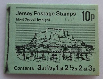 Jersey Postage Stamps Mont Orgueil 10p booklet 1973, mint condition - Image 1 of 4