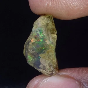 Opal Natural Ethiopian Loose Rough Raw Opal Gemstone Multi Fire Oil Rough 13 CT - Picture 1 of 11