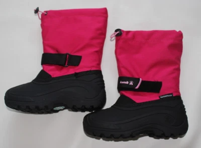 Niñas Niños Kamik Rocket Impermeable Lluvia Nieve Botas Rosa Talla 9 Inserto Lavable Foto 1 de 4