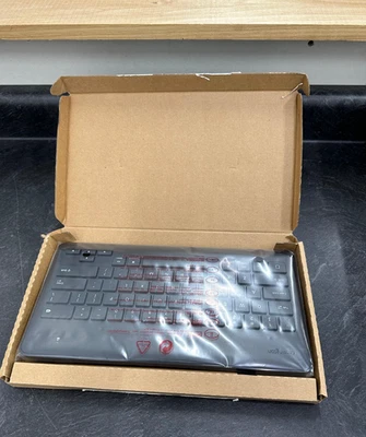 Kensington Black Wired Lightning Keyboard iPhone iPad Model M01264 SKU K72447WW - Image 1 of 4