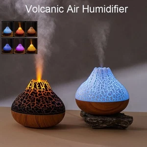 Colorful Mini Volcano Air Humidifier Quiet Water Mist Diffuser Household - Picture 1 of 8