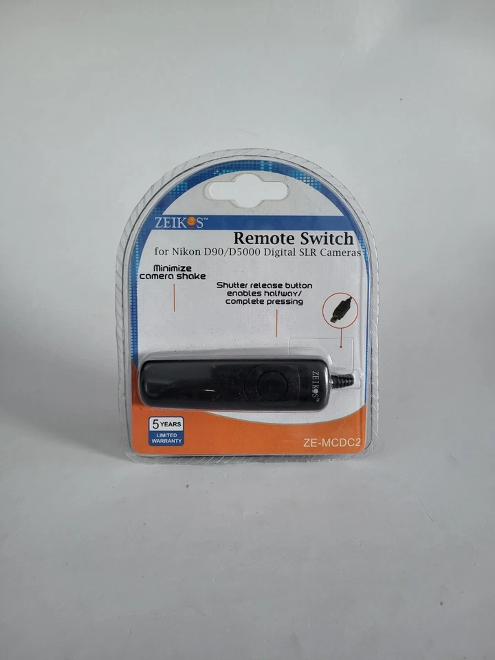 Zeikos Remote Swith For Nikon D90 & D5000 Digital SLR Cameras ZE-MCDC2 NEW - Image 1 of 2