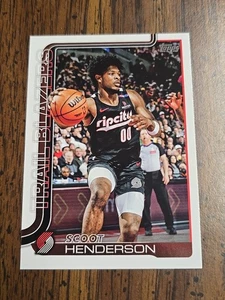 Scoot Henderson 2025-26 Topps #122 Portland Trail Blazers - Picture 1 of 2