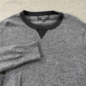 Banana Republic Herren L grau italienisches Garn Merinowolle Rundhals Pullover Filpucci - Bild 1 von 8