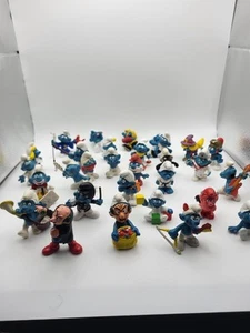 Schlumpfsammlung Konvolut 30 bespielte Schlümpfe Schleich Peyo Smurfs - Imagen 1 de 22