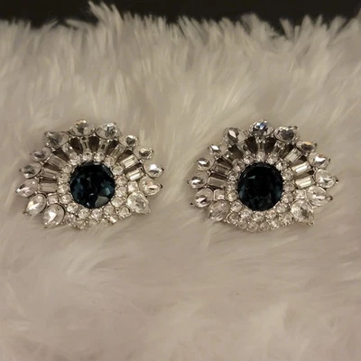 Pair Of Earrings House of Duray France 1960s EUC Simulated Diamonds, Rhinestones - image 1 of 4