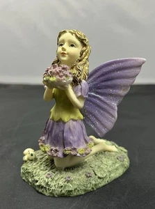 1998 DEZINE The Fairy Collection Figurina 5834 Fiore Fata 0734 LE Viola - Foto 1 di 7