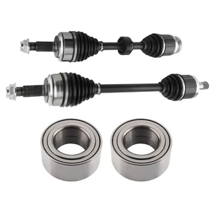 Front Driver Passenger CV Axles Shaft+Bearings For Honda Accord 2.4L 2013-2014 - Picture 1 of 11
