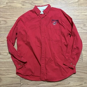 Camisa grande vintage años 90 MLB Cleveland Indians Chief Wahoo abotonada - Imagen 1 de 7